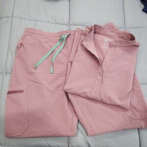 Figs Scrub Set in Mineral Mauve